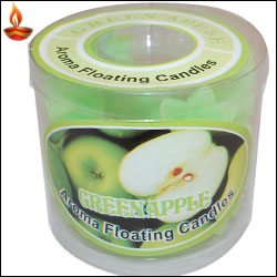 "Fresh Apple Aroma Wax Floating Candles - Click here to View more details about this Product